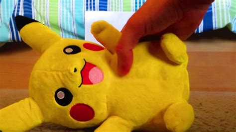 Tomy Pokemon Talking Pikachu Plush Review Youtube