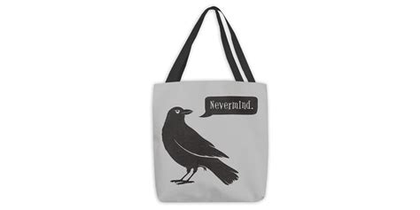 Passive Aggressive Raven Large Tote Bag