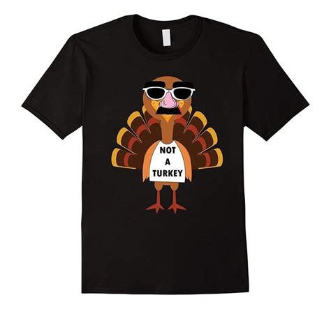 Funny Thanksgiving Not A Turkey Silly Face Disguised T Shirt Men S Short Sleeve Casual T Shirts