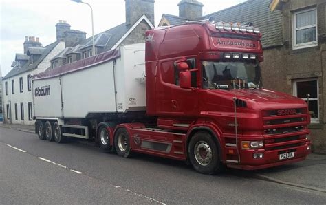 Scania Old Lorries Road Transport Cab Over Semi Trailer Big Rig