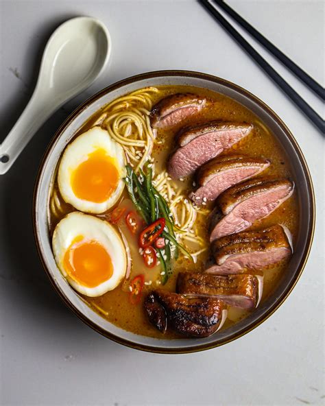 Homemade Spicy Miso Ramen With Duck Rfood