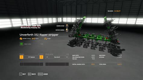 Fs19 Unverferth 332 Ripper Stripper V20 Farming Simulator 19