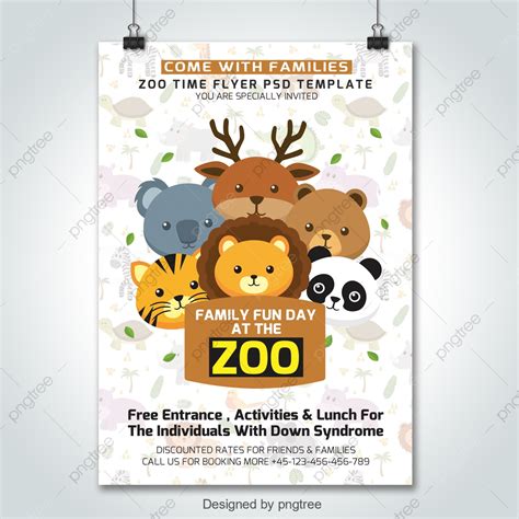 Zoo Flyer Vorlage Vorlage Zum Kostenlosen Download Auf Pngtree