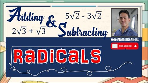 Radicals Addition And Subtraction Youtube