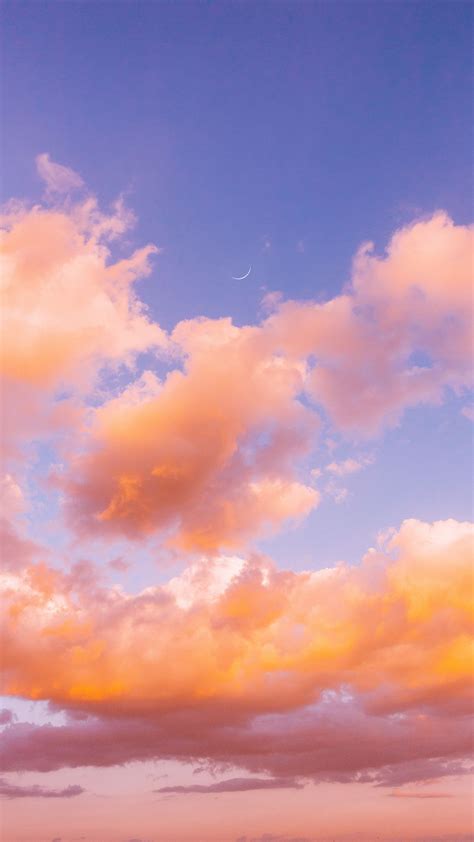 Download Wallpaper 1080x1920 Clouds Sky Porous Orange Samsung Galaxy