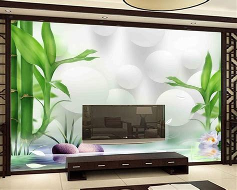 Beibehang Custom Wallpaper Hd Rich Bamboo Beautiful 3d Tv