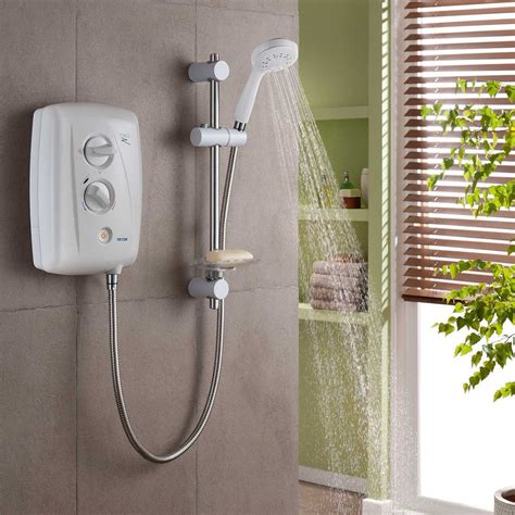 Triton T80z Fast Fit 9kw Mains Fed Electric Shower White Deluxe