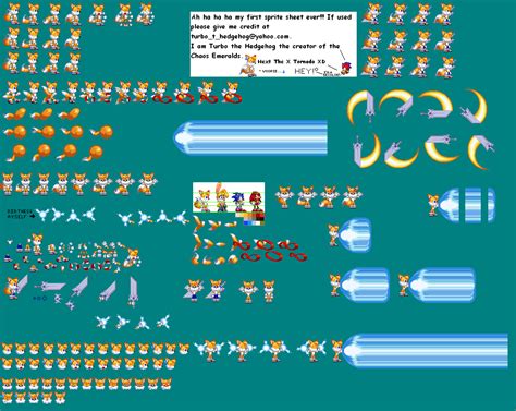 Tails Sprites By Turbothunderbolt On Deviantart