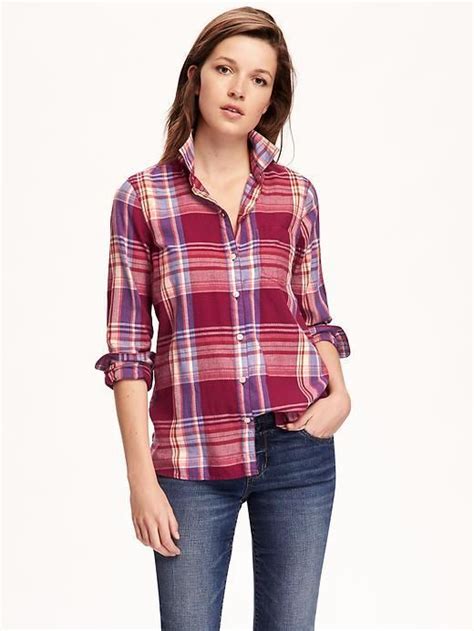 Classic Flannel Shirt For Women チェック