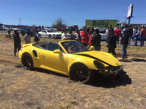 Porsche 911 Turbo S Crashes In Mexico After Driver Passes Out At The