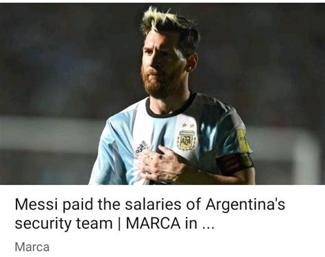 Prosper On Twitter Lionel Messi Also Paid The Argentina National Team