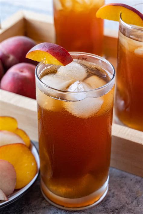 The Best Peach Iced Tea 4 Ingredients And Easy To Make