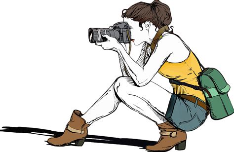 Camera Female Girl · Free Vector Graphic On Pixabay
