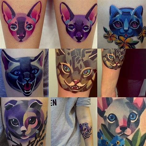 Sashaunisexs Photo On Instagram Cat Tattoo Sasha Unisex Tattoos