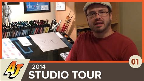 The Art Of Andrew Jones Episode 1 Art Studio Tour Youtube