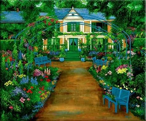 Check spelling or type a new query. Painting of Monet's House and Gardens at Giverny France ...