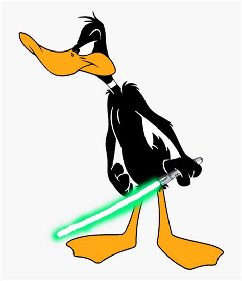 Daffy Duck With His Lightsaber By Darthranner83 Daffy