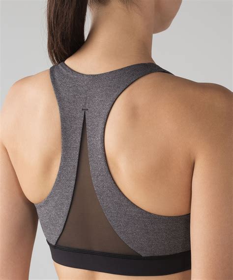 Lululemon Invigorate Bra Heathered Black Black Lulu Fanatics