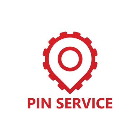 Premium Vector Pin Service Logo Template Design Vector