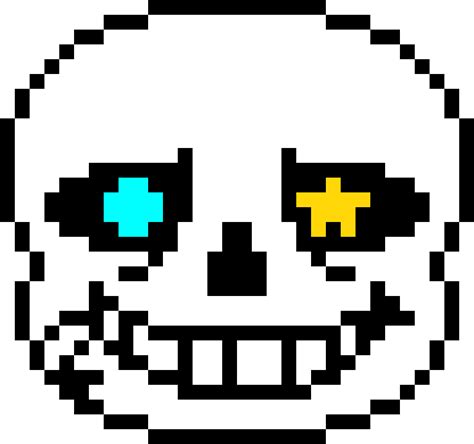 Ink,ink where are you?you asked when suddenly you. Ink! Sans (head) | Pixel Art Maker