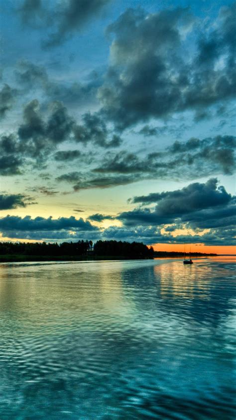 1366x768 nature hd wallpapers and backgrounds: 1440x2560 Perfect Blue Sunset Samsung Galaxy S6,S7 ,Google Pixel XL ,Nexus 6,6P ,LG G5 HD 4k ...