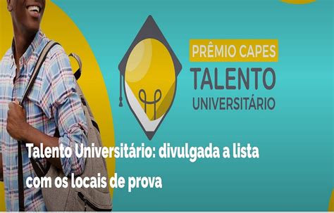 Capes Talento Universitário Resultado