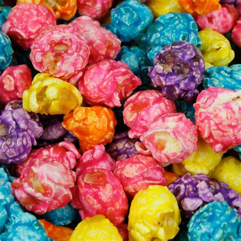 Rainbow Candy Coated Popcorn 4 Oz Bag • Gourmet Candy Coated Popcorn • Bulk Candy • Oh Nuts®