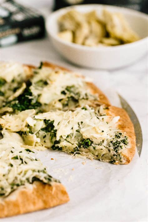 Vegan Spinach Artichoke Pizza Nourished By Nutrition