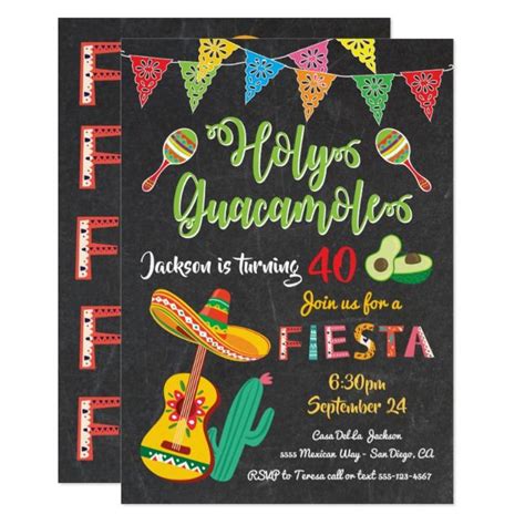 Mexican Fiesta Birthday Party Invitation Zazzle Mexican Fiesta