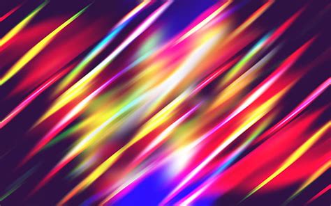 Hd Wallpaper Abstract Light Lines Highlight Streaks Colorful