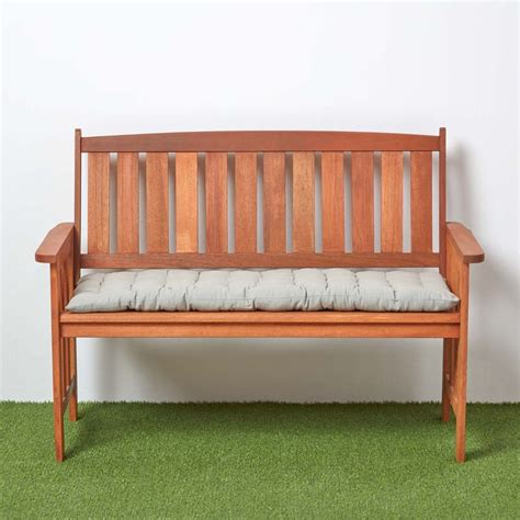 The overall design works well. Grey Bench Cushion