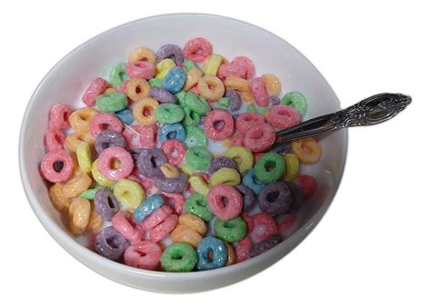 BOWL OF FRUIT LOOPS WITH MILK Replica Food Prop By Just Dough It