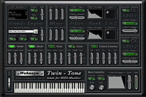 Wahnsyn Twin Tone A Freeware SoundFont Sample Player VST Instrument For Windows