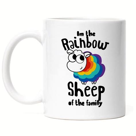 Hey Print Tasse I M The Rainbow Sheep Tasse Lgbt Gay Regenbogen Lgbtq Pride Queer Homosexuell