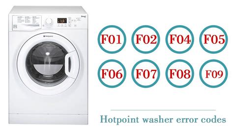 hotpoint washer error codes washer and dishwasher error codes and troubleshooting error code