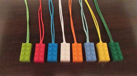12 Necklaces Made For Lego Lovers Out Of Brick 2x4 Great Etsy