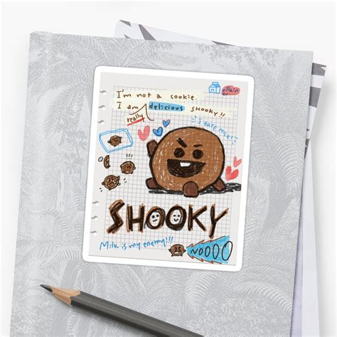 Bt Shooky Illustration Sticker Stickers By Beanists Redbubble