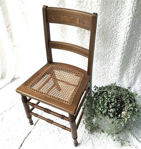 Practically the repair mean you have to change the cane webbing on the chair. Vintage Wooden Cane Chair | Caned Bottom Wood Chair ...