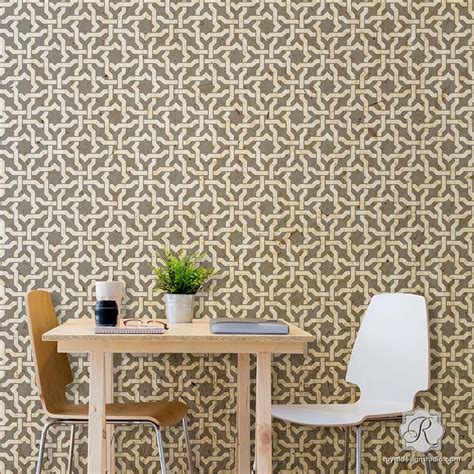 We have an extensive collection of amazing background images carefully chosen by our community. Moroccan Star Wall Stencils - Woven Texture Designs for ...