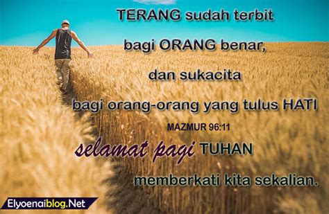 Ucapan Selamat Pagi Kristen Dengan Kata Motivasi Rohani