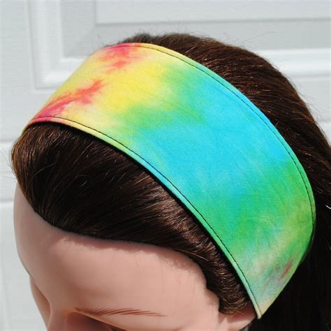 Items Similar To Tie Dye Fabric Headband Weezy Band Wide On Etsy