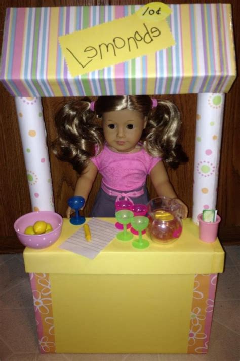 Diy action figure or doll stand materials: 11 best DIY Lemonade Stands for American Girl Doll images on Pinterest | American girl dolls ...