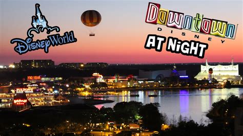 Enjoy the fine cuisine of wolfgang puck or eat amongst the dinosaurs; Walt Disney World - Downtown Disney at Night 2015 - YouTube