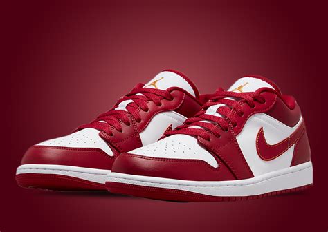 Cardinal Red Comes To The Air Jordan 1 Low Sneaker News