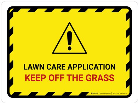 Lawn Care Application Keep Off The Grass Landscape Wall Sign