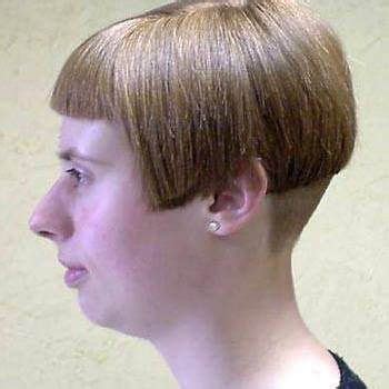 Some of these haircuts aren't necessarily bad, but they're so niche that 99% of people the worst thing you can do is to choose a clearly incompatible haircut like this brushed back (sort of. Pin on bobbed