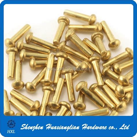 Different Types Of Stainless Steel Brass Solid Rivet Din 7337 Aluminum