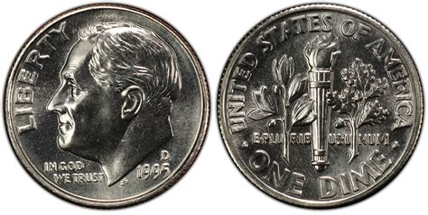 1995-D 10C (Regular Strike) Roosevelt Dime - PCGS CoinFacts