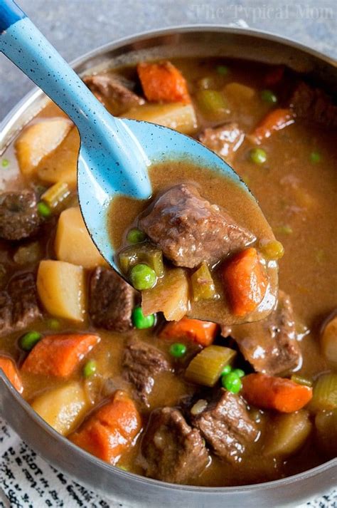 Easy Slow Cooker Beef Stew Recipe Crockpot Or Stovetop Directions Too