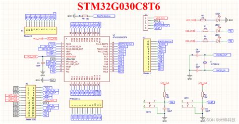 Stm32g030c8t6最小系统pcb设计（一）stm32g030最小原理图米蜂科技的博客 Csdn博客